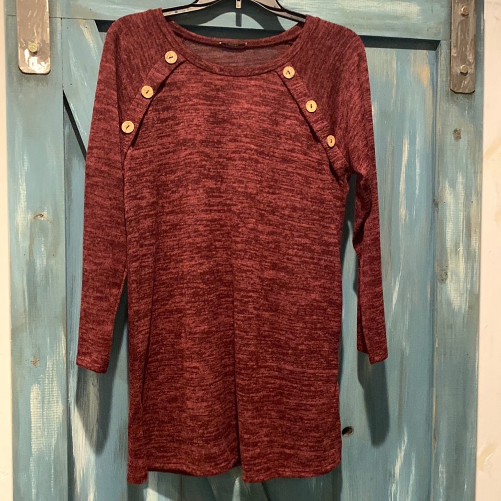 Long sleeve tunic sweater
